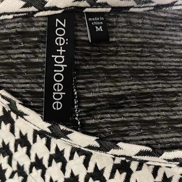 Zoe + Phoebe Houndstooth Dress Medium - Picture 4 of 5